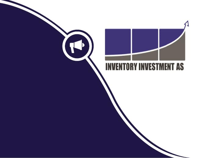 a logo for inventory investment as is displayed on a white background