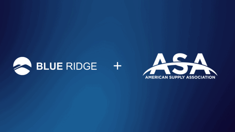 Blue Ridge Partners with the American Supply Association (ASA) to Empower Plumbing & PVF Distributors with Innovative Supply Chain Solutions