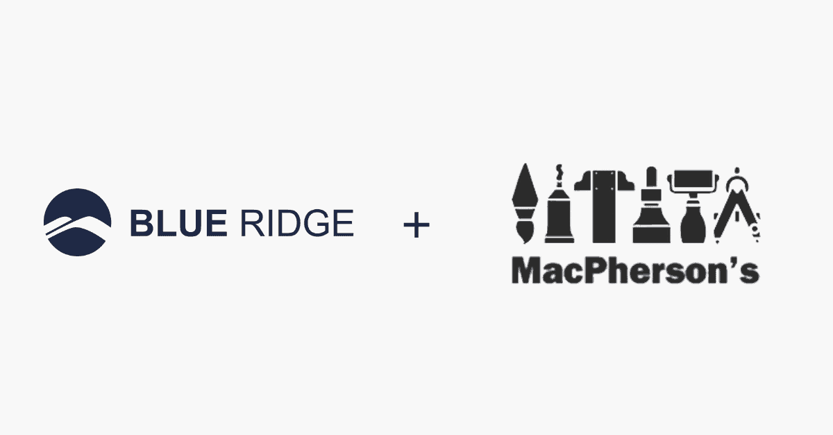 MacPherson’s Chooses Blue Ridge Supply Chain Solutions
