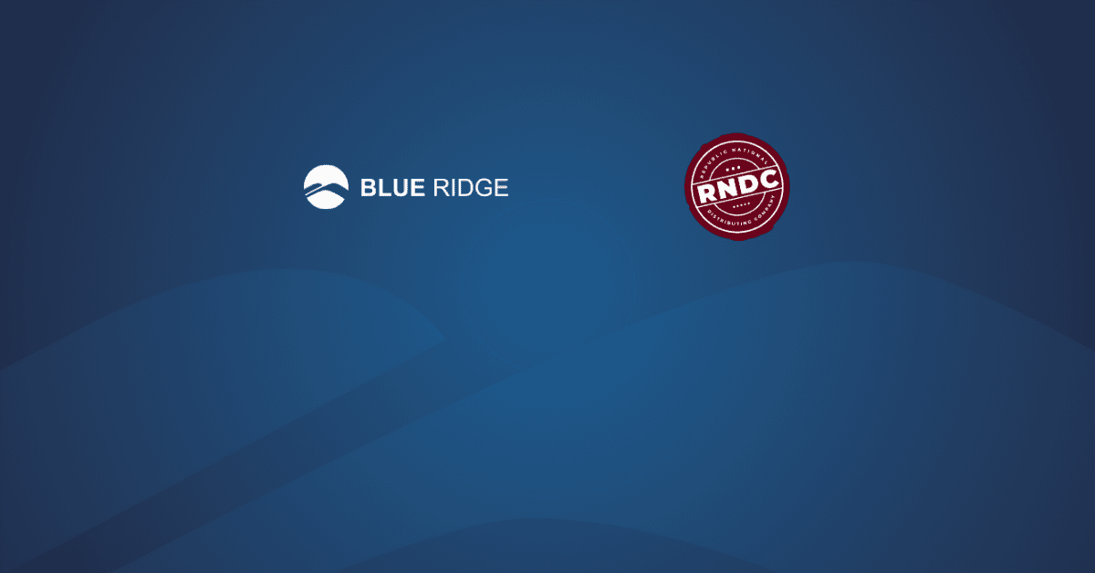 Republic National Distributing Company (RNDC) Extends Strategic Partnership with Blue Ridge, Reinforcing Commitment to Supply Chain Excellence